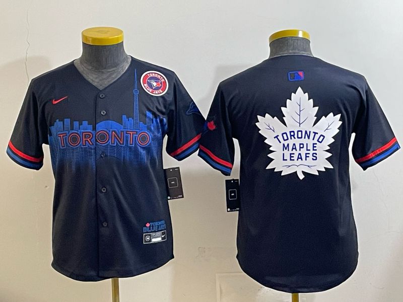 Youth 2025 Toronto Blue Jays Blank black Joint Name Nike MLB Jersey 012